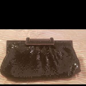 Black Sequin Clutch Bag